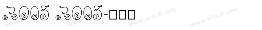RO03 RO03字体转换